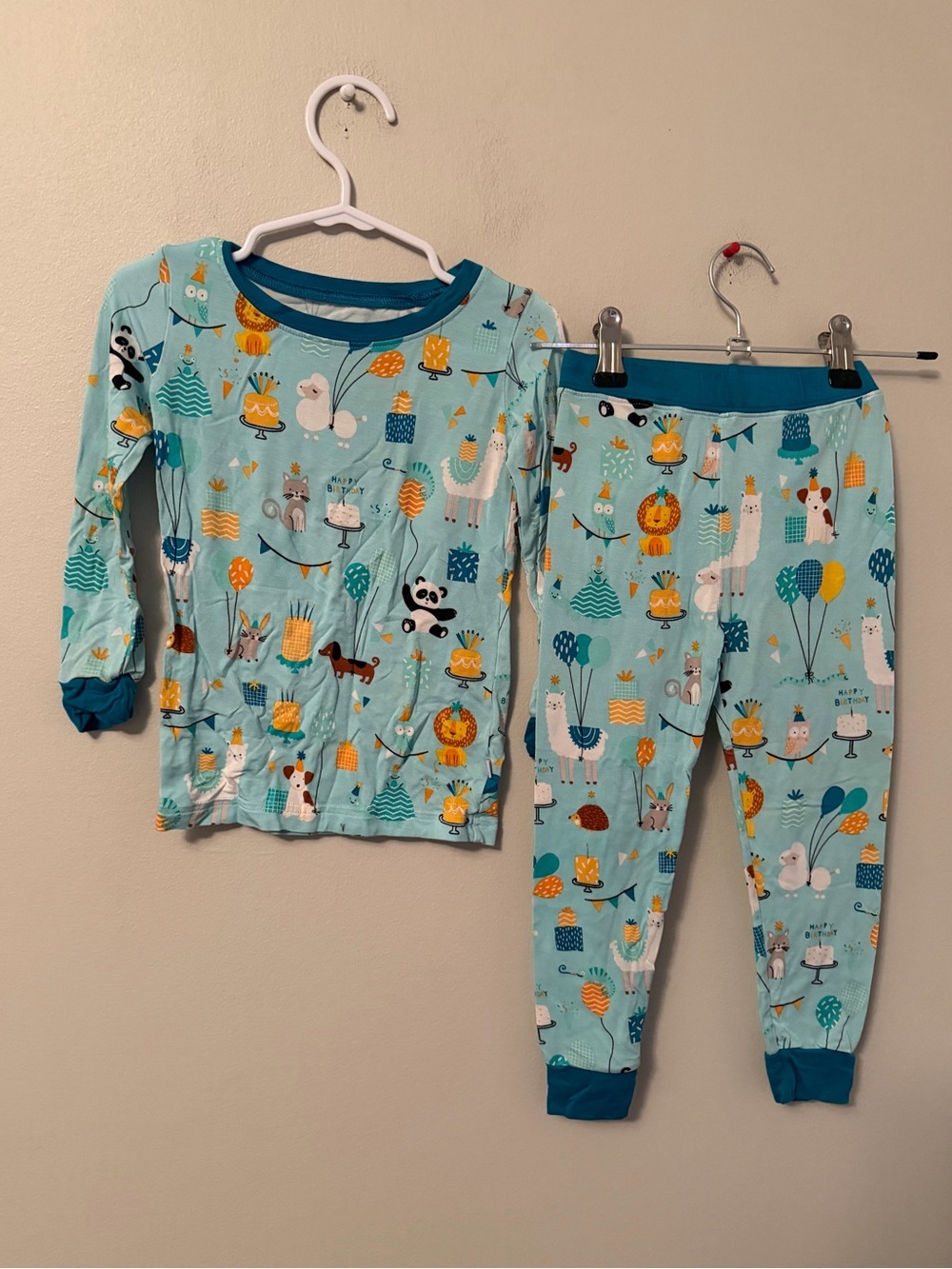 Little Sleepies Light Blue Birthday Pajamas